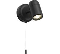 Knightsbridge BA03S1MB 230V IP44 GU10 Single Spotlight - Matt Black