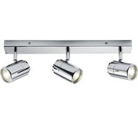 Knightsbridge 230V IP44 GU10 Triple Bar Spotlight - Chrome