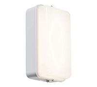 Knightsbridge 230V IP54 5W LED Security Amenity Bulkhead C/W M-Sensor White