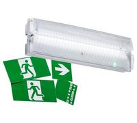 Knightsbridge 230V IP65 3W LED Emergency Bulkhead Maintained/Non- Maintained, White