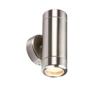 Knightsbridge 230V IP65 Stainless Steel Up & Down Light GU10 Fitting WALL2
