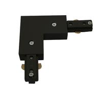KnightsBridge 230V Track L Right Angle Connector - Black