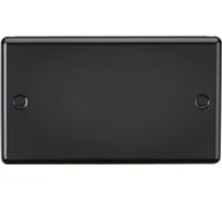 Knightsbridge 2G Blanking Plate - Matt Black