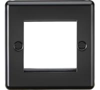 Knightsbridge 2G Modular Faceplate - Matt Black