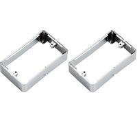 Knightsbridge 2G Surface Box - Polished Chrome (Pack of 2)