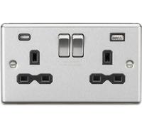 Knightsbridge 2G Switched Socket with Dual USB