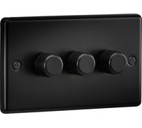 Knightsbridge 3G 2 Way 10-200W (5-150W LED) Intelligent dimmer - Matt Black