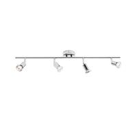 Knightsbridge 4 Light Ceiling Bar Spotlight Polished Chrome GU10 Dimmable