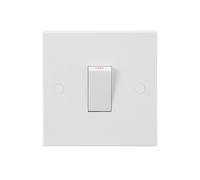 KnightsBridge 45A 1G DP Switch (White Rocker)