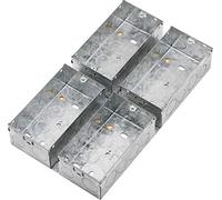 Knightsbridge 47 mm Galvanised Steel Box for Multimedia Combination Plates
