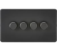 4G 2-way 10-200W (5-150W LED) Intelligent dimmer - Matt Black