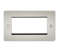 KnightsBridge 4G Modular Flat Plate Faceplate - Pearl