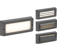 KnightsBridge 230V IP65 5W LED CCT Adjustable Surface Mount Brick light - Grey