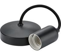 Knightsbridge 8270AT 6" E27 Contemporary Pendant Set - Anthracite