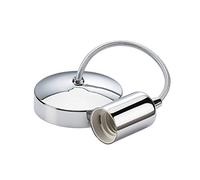 Knightsbridge 6 Inch E27 Contemporary Pendant Set in Polished Chrome,150mm
