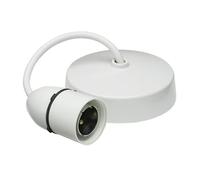 Knightsbridge 6 Inch T2 Pendant Set for BC Lamps in White