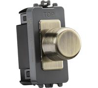 KnightsBridge 6A 1G 2-way Dummy Dimmer Module - antique brass