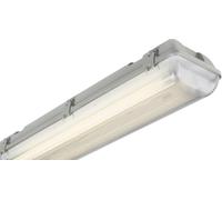 Knightsbridge 6ft 2x70w Non-Corrosive HF Fitting with Emergency, Polycarbonate 140 W, Grey