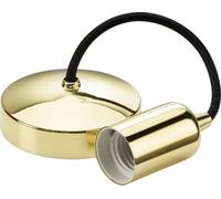 Knightsbridge 8270Pb 6" E27 Contemporary Pendant Set Decorative Lighting - Polished Brass