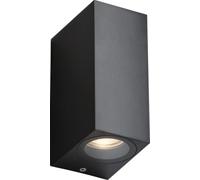 Knightsbridge Alana - 230V IP65 GU10 Polycarbonate Up/Down Wall Light - Black
