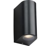 Knightsbridge Alana - 230V IP65 GU10 Polycarbonate Up/Down Wall Light - Black
