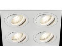 Knightsbridge Ambar Quad Tilt Square Downlight White AMA4TSW Netlighting White One Size