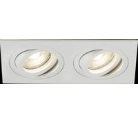 Knightsbridge Ambar Twin Tilt Square Downlight White AMA2TSW Netlighting White One Size