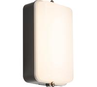 Knightsbridge AMLEDB 230V IP54 5W LED Security Amenity Bulkhead Black Base with Opal Diffuser Cool White 4000K