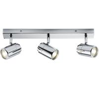 Knightsbridge GU10 Triple Bar Spotlight - Chrome 230V IP44 20W