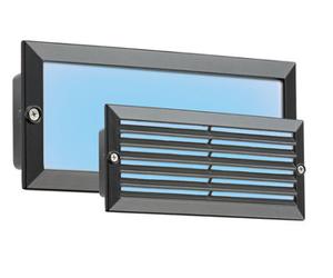 Knightsbridge Bled5Bb 230V Ip54 5W Blue Led Recessed Brick Light - Black Fascia