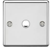 Knightsbridge CL8342PC Rounded Edge 20A Flex Outlet Plate - Polished Chrome