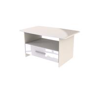 Knightsbridge Coffee Table White 1 Shelf 1 Drawer 93cm
