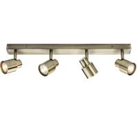 Knightsbridge CSP4AB 230V GU10 Quad Bar Spotlight - Antique Brass