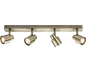Knightsbridge CSP4AB 230V GU10 Quad Bar Spotlight - Antique Brass