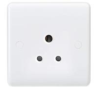 MLA Knightsbridge Curved Edge 5A Unswitched Round Pin Socket - CU5U