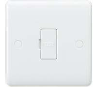 Knightsbridge Curved Edge 13A Fused Spur Unit with 3A Fuse Fitted - White - CU6000-3A