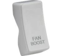 Knightsbridge CUBOOST White Curved Edge Rocker Cover "FAN BOOST"