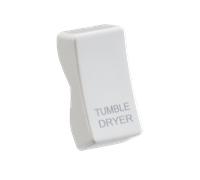 Knightsbridge CUDRY White Curved Edge Rocker Cover "TUMBLE DRYER"