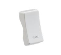 Knightsbridge CUFAN White Curved Edge Rocker Cover "FAN"