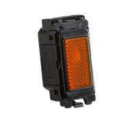 Knightsbridge CUGM12 White Curved Edge Grid Indicator Module - Orange