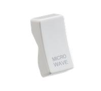 Knightsbridge CUMICRO White Curved Edge Rocker Cover "MICROWAVE"