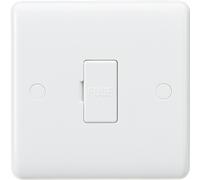 Knightsbridge CU6000 Curved Edge 13 A Fused Spur Unit, 230 V, White