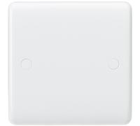 Knightsbridge Curved Edge 1G Blanking Plate - White - CU8350