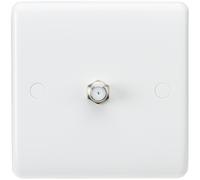 KnightsBridge Curved Edge SAT TV Outlet (non-isolated)