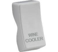 Knightsbridge CUWINE White Curved Edge Rocker Cover "WINE COOLER"