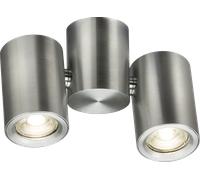 Knightsbridge DEA2TRBC Dee Twin Surface Adjustable Round Spotlight Brushed Chrome