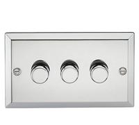 Knightsbridge Dimmer Bevelled Edge, Polished Chrome