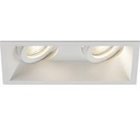 Knightsbridge DIC2TSW Dipa Twin Tilt Square Anti-Glare Downlight White