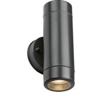 Knightsbridge Ea2A Eamon Outdoor Ip54 Polycarbonate Up Down Wall Light In An Anthracite Finish