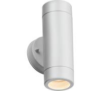 Knightsbridge Ea2W Eamon Outdoor Ip54 Polycarbonate Up Down Wall Light In A White Finish
